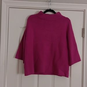 Fate pink 3/4 bell sleeve sweater nwt size Small hot pink